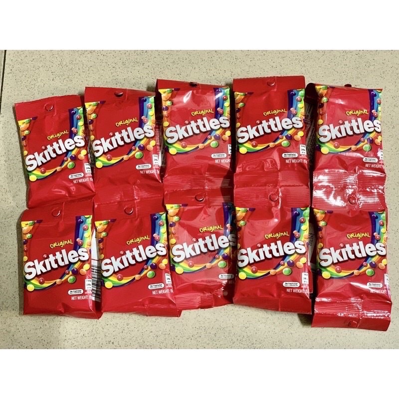Combo dây kẹo skittles 10 gói*15gr