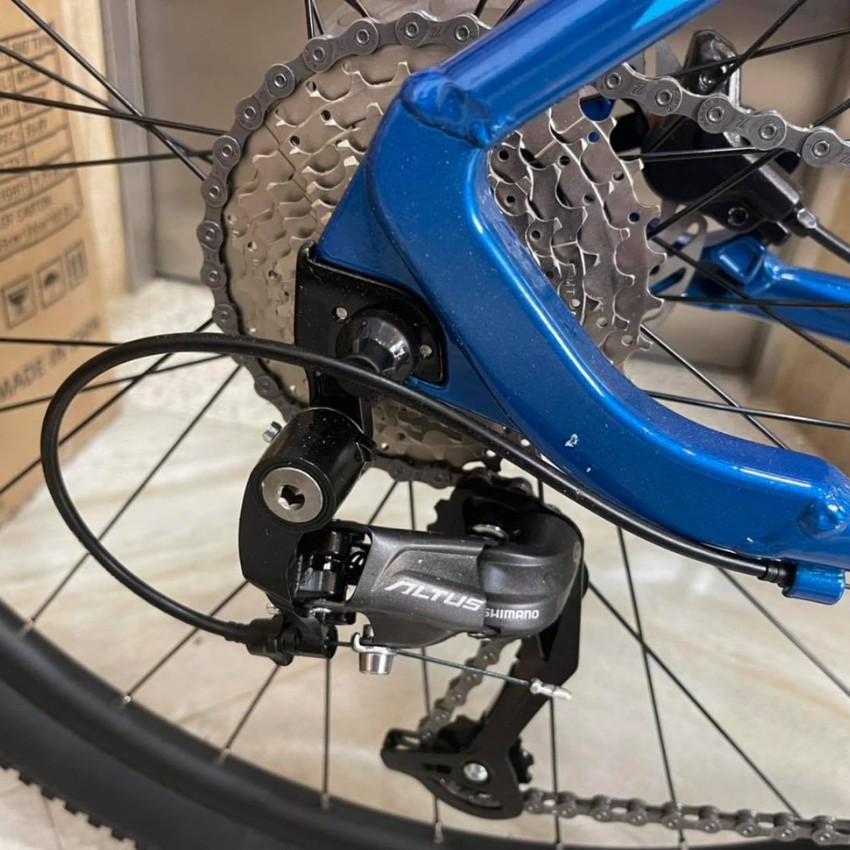 Xe đạp địa hình TRINX X1 ELITE, khung sườn Nhôm công nghệ 6061 26*17", Bộ truyền động Shimano Altus 27speed, màu xanhsky