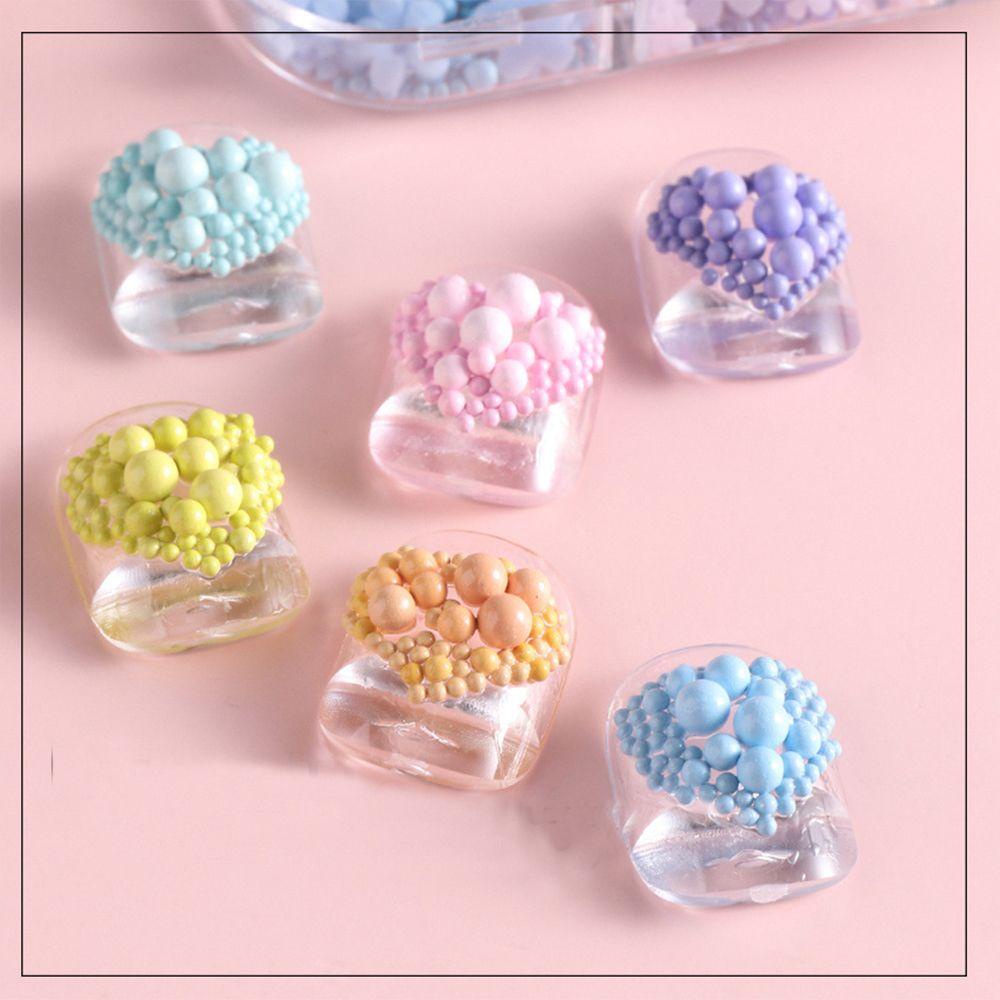 OCEANMAP Hộp Hạt Nhựa Nhiều Màu Sắc Trang Trí Móng Tay Nghệ Thuật