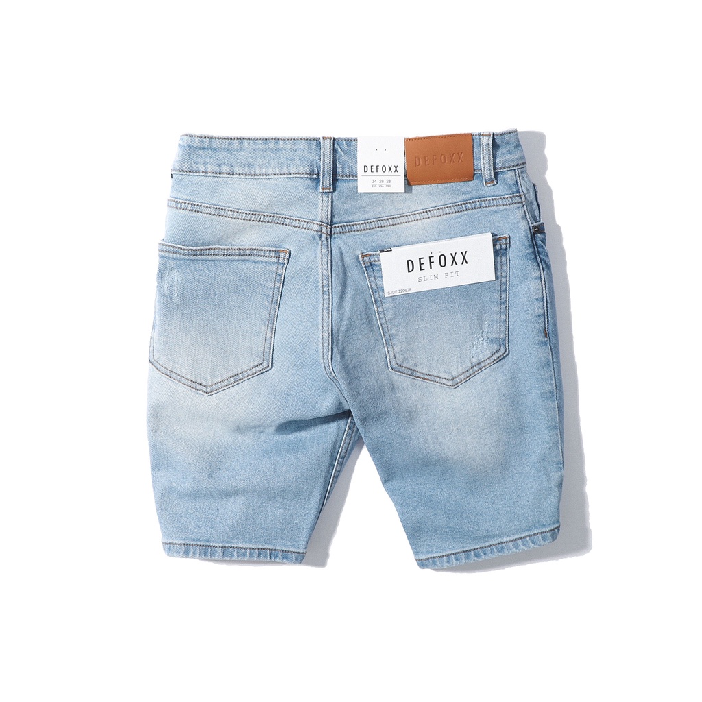 Quần short jean nam DEFOXX,chất liệu vải jean co dãn ,form ngang gối,HÀNG VNXK