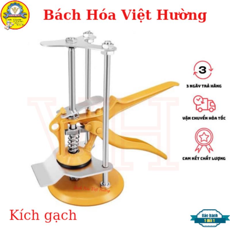 Kích nâng ( kê) gạch, đá ốp tường tiện dụng, con đội gạch men  loại 3 trụ bóp tay chắc chắn - Bách Hóa Việt Hường