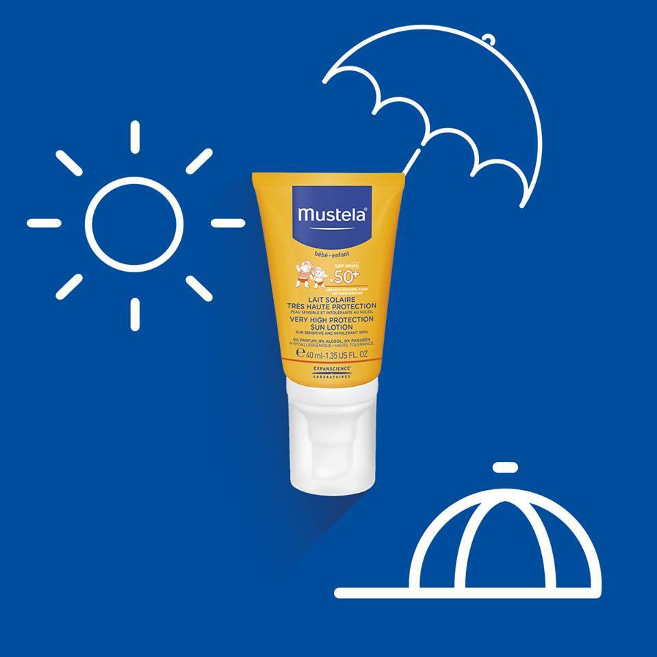 Kem Chống Nắng Cho Trẻ Sơ Sinh & Em Bé Very High Protection Sun Lotion Mustela 40ml