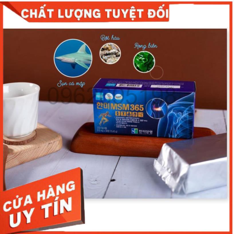 Viên uống hỗ trợ  xương khớp MSM365 Hàn Quốc hộp 180 viên - 515 mg