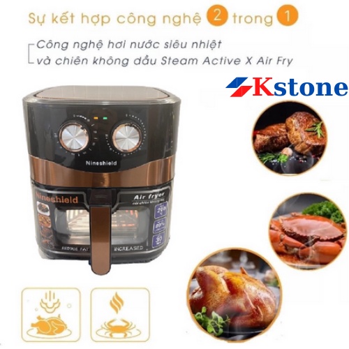 NỒI CHIÊN KHÔNG DẦU CƠ NINESHIELD 10.5L KB-8002