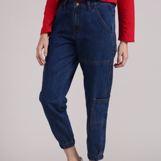 Quần jean big size lưng phối thun ống túm túi hộp size đại 65-95kg