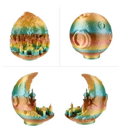 Nhựa in 3D ESUN eSilk PLA filament Rainbow Multicolor - 1.75mm - 1kg