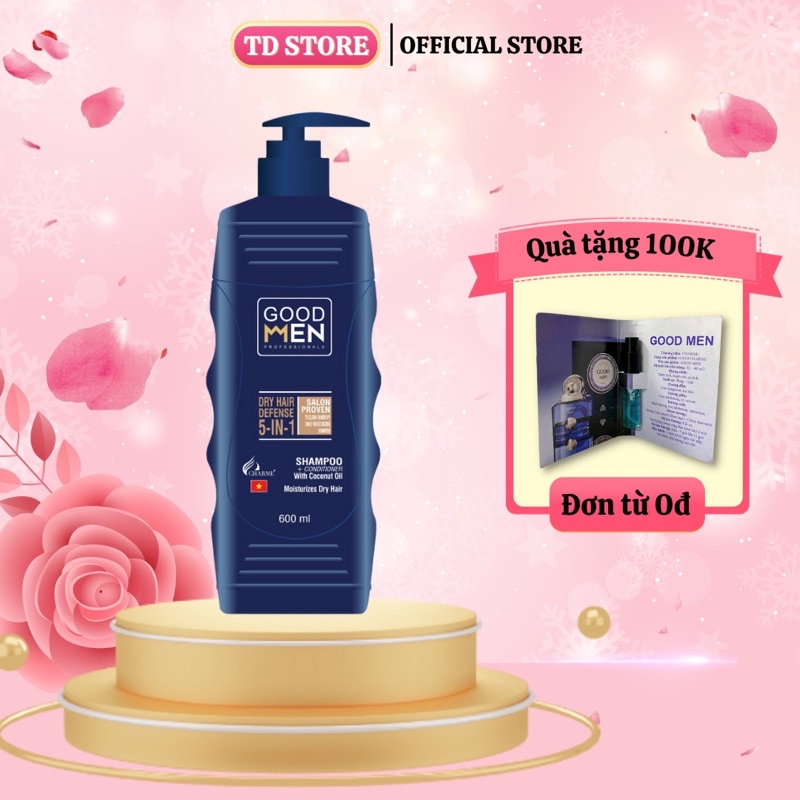 [Chính Hãng] Sữa Tắm Gội Nam Toàn Thân 5in1 600ml  [TẶNG NƯỚC HOA 3ML]