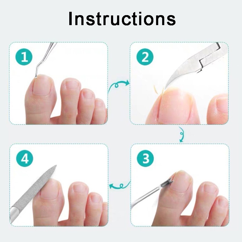 Dụng Cụ Dũa Móng Chân Hai Đầu Bằng Thép Không Gỉ Chuyên Nghiệp