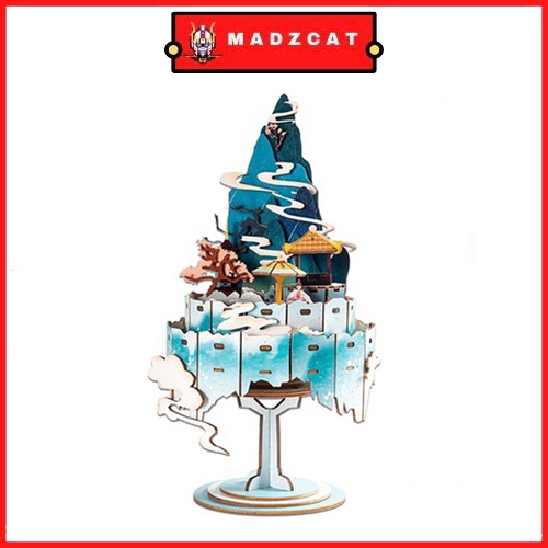 Mô hình đồ chơi lắp ráp Hộp Nhạc Gỗ 3D - Chính hãng