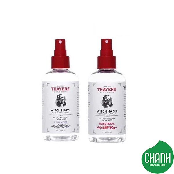Nước Hoa Hồng Dạng Xịt Thayers Witch Hazel Aloe Vera Formula Facial Mist 237ml