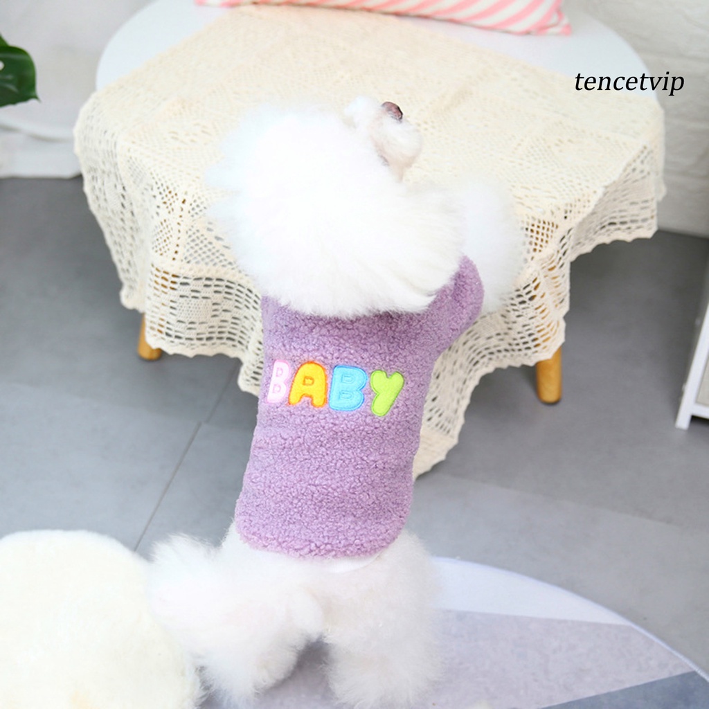 Áo sweater giữ ấm in chữ đáng yêu thời trang mùa thu cho thú cưng