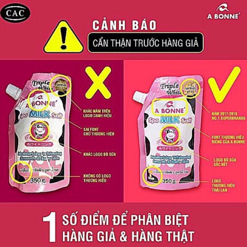 Muối tắm sữa bò A Bonne Spa Milk Salt Thái Lan | BigBuy360 - bigbuy360.vn