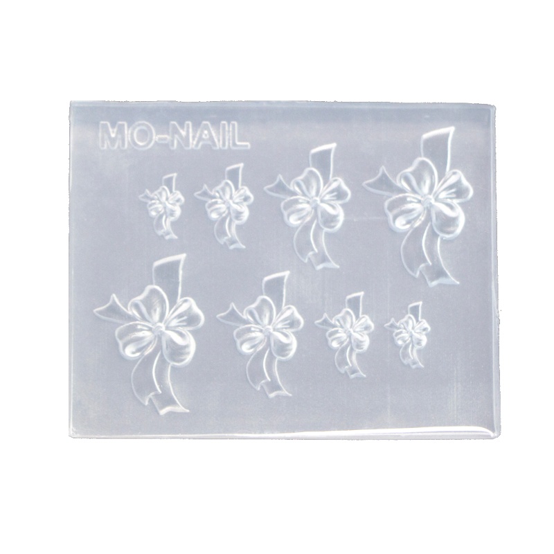 [Hàng mới về] Khuôn silicone tạo hình nơ resin trang trí móng nghệ thuật