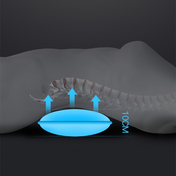 Máy massage lưng eo điện xung nhiệt khí rung hỗ trợ điều trị thoái hoá thoát bị đĩa đệm