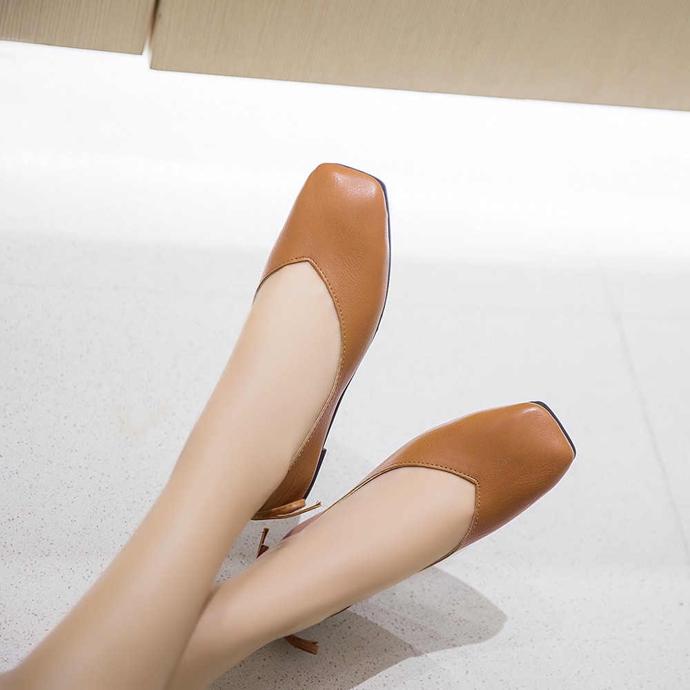 Giày Búp Bê Mũi Vuông Phong Cách Hàn Quốc 2020 Cho Nữ | BigBuy360 - bigbuy360.vn