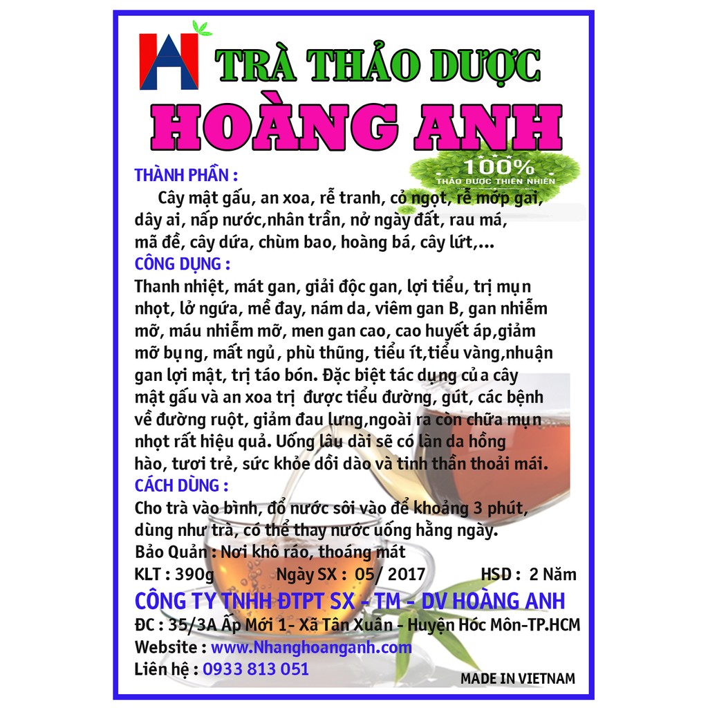 Trà Thảo Dược Hoàng Anh