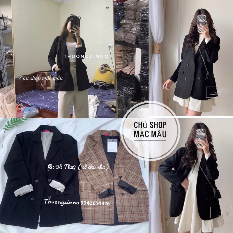 [Mã 88FASHIONSALE1 giảm 10K đơn 99K] [Ảnh thật/Video Áo Blazer 2 lớp 4 cúc mẫu mới Áo vest nữ khoác ngoài | WebRaoVat - webraovat.net.vn