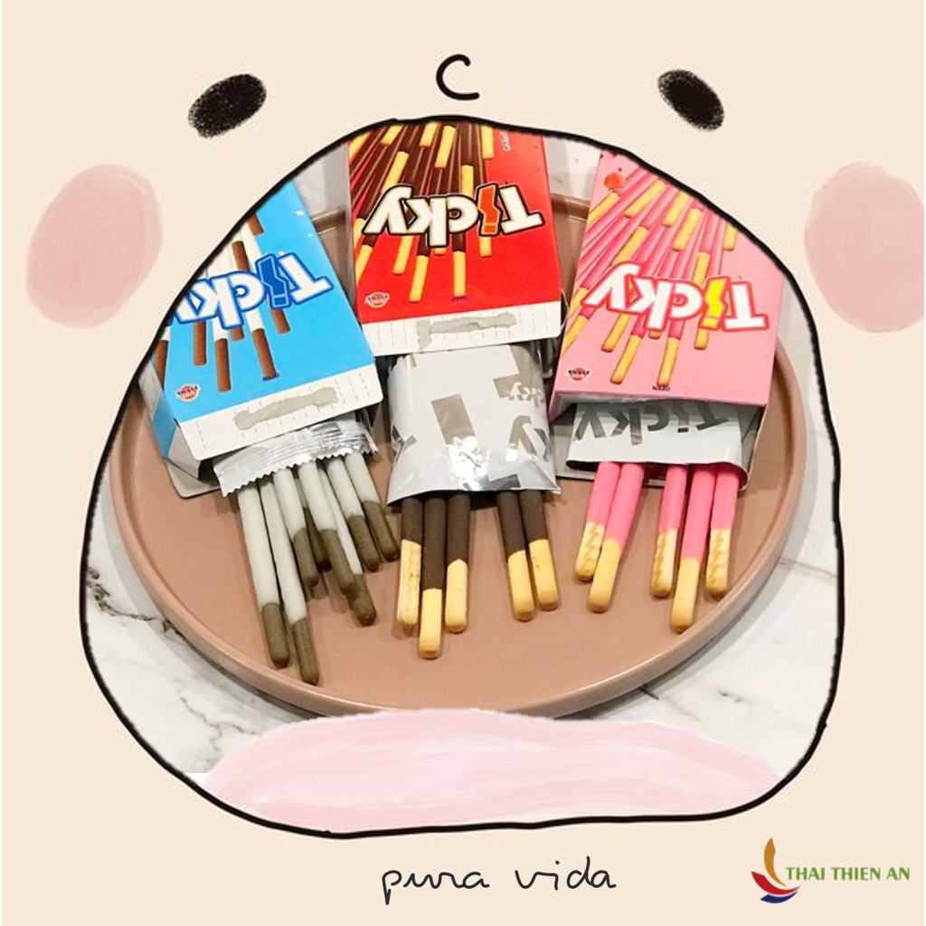 Bánh que sữa Thái Lan TICKY 20gr - hộp - bánh ăn vặt