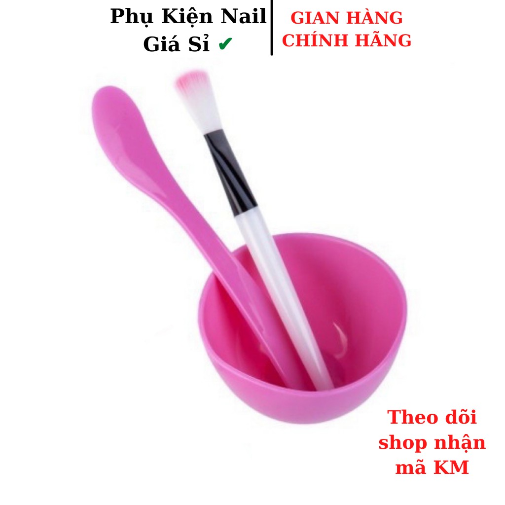 Bộ Chén Bát Pha Mặt Nạ SPA Chổi , Thìa, bát