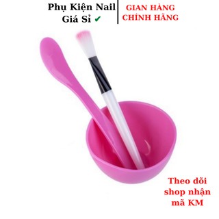 Bộ chén bát pha mặt nạ spa chổi , thìa, bát