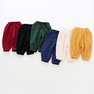 [Hàng Cao Cấp] Quần Áo Trẻ Em, Quần Dài Cho Bé, Quần Chất Đũi Chống Muỗi nhiều hoạ tiết mát lịm cho bé sơ sinh đến 17kg