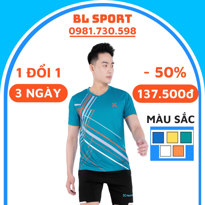 Áo Thể Thao Nam thun lạnh basic Hermod, hàng chính hãng, mát, thấm hút mồ hôi, tôn dáng, phong cách khoẻ khoắn, thể thao