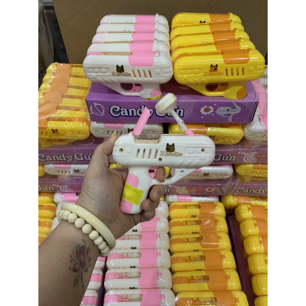 Súng Bắn Kẹo Mút Hot Trends Tiktok kèm 1 kẹo Siêu Ngộ Nghĩnh
