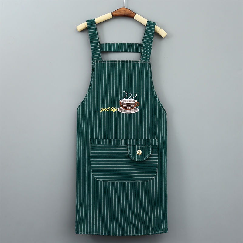 Tạp Dề Cotton Không Tay Chống Dầu Phong Cách Hàn Quốc Dễ Thương Dành Cho Nữ