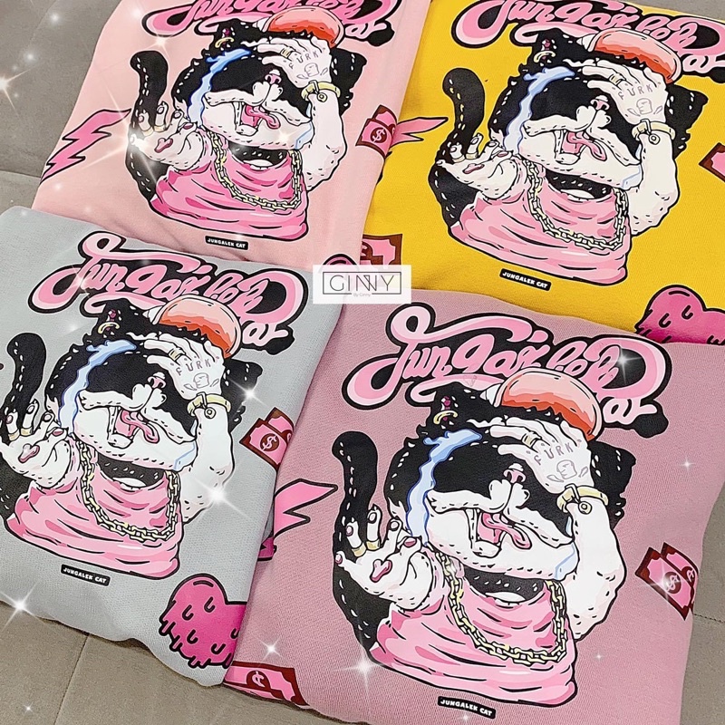 Áo khoác thun Junga Cat TK-011 trẻ trung năng động phong cách Hàn Quốc | Gin House Shop