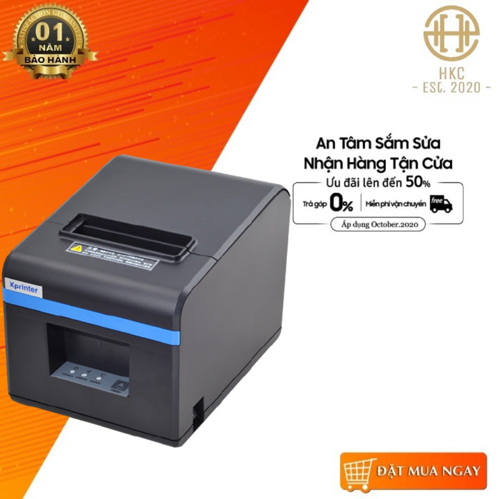 Máy in hoá đơn Bluetooth khổ K80 Xprinter N160