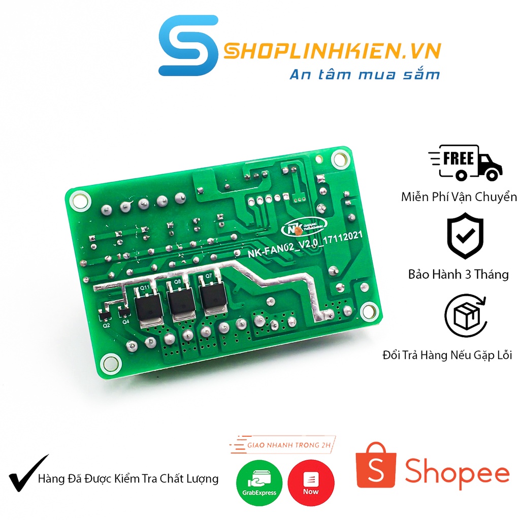 Mạch Điều Khiển Quạt Điều Hòa FAN02 FAN02+🍀 Bo Mạch Quạt Từ Xa Thông Minh