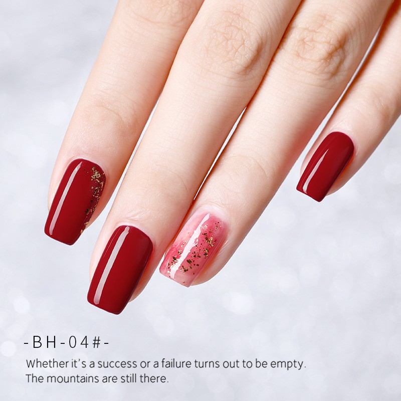 Sơn gel AS sơn móng tay gel dùng máy hơ gel sơn nail tone đỏ đỏ chery đỏ rượu vang đỏ đô phụ kiện nail VUA SƠN AS mã BH