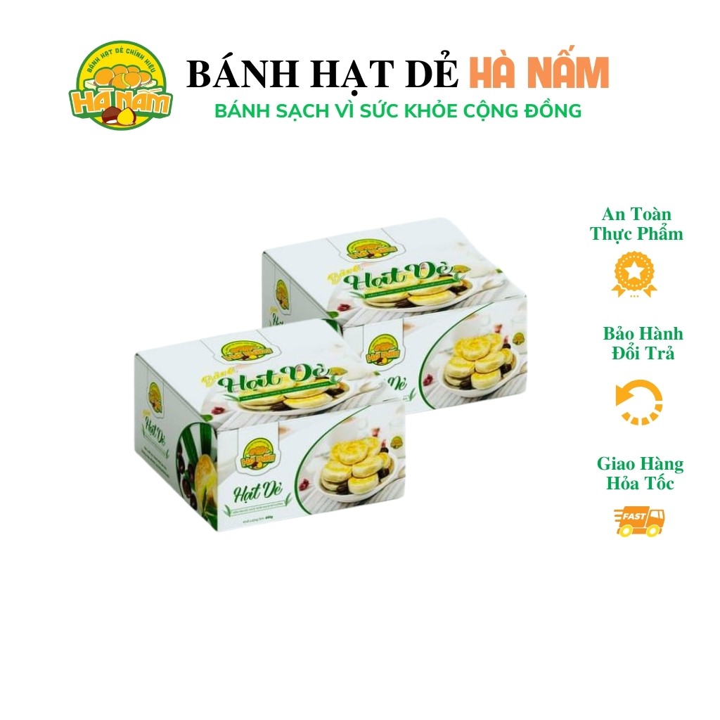 Bánh Hạt Dẻ BANHHN02 Bánh Hạt Dẻ Hà Nấm Chính Hiệu Đặc Sản Lào Cai Thơm Bùi Ít Béo Bánh Sạch Không Chất Bảo Quản 2 Hộp