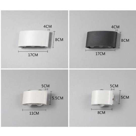 Đèn trang trí hắt tường 2 đầu 6w chống nước TN188 - Decor lighting