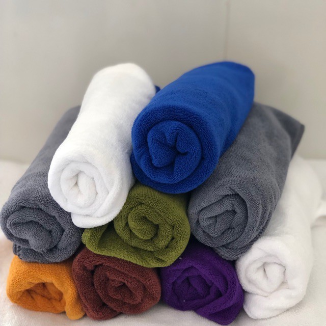 Khăn Gội Đầu,Quấn Đầu Loại Dày Siêu Thấm Hút Dành Cho Spa, Salon Tóc - KT 75*35 Cm -