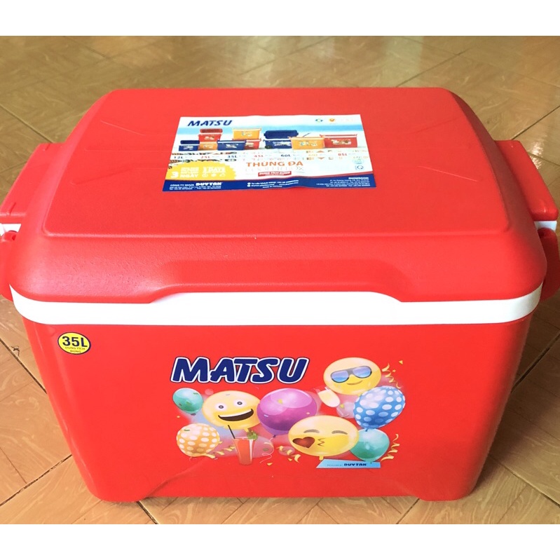 Thùng đá Duy Tân 35L thùng giữ lạnh được 3 ngày BPA free an toàn sức khoẻ