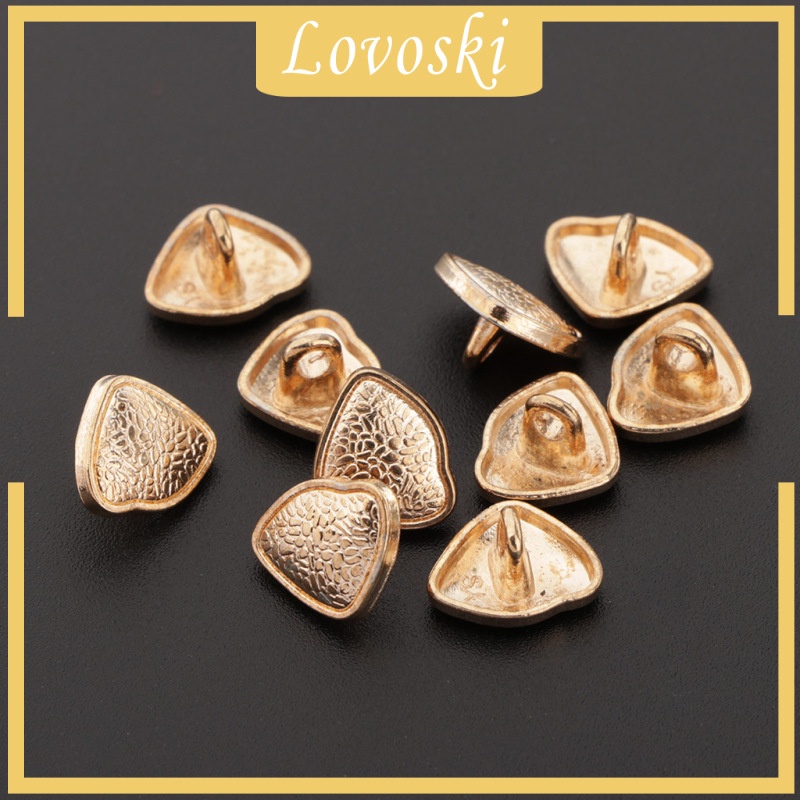 Set 10 Nút Kim Loại Hình Dạng Đặc Biệt Sáng Tạo Trang Trí Giày Dép