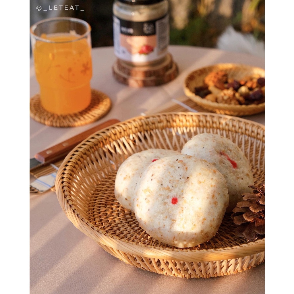 SHIP 1H HÀ NỘI  Bánh bao lứt nguyên cám ăn kiêng, Eat Clean (Set 3c5c) 300Gr