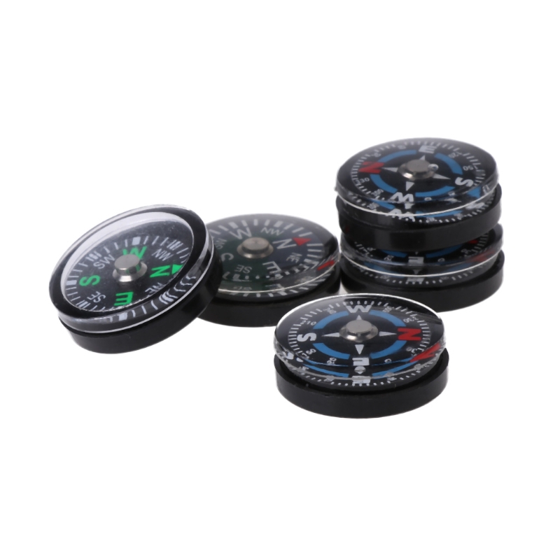 5 la bàn nhựa mini 18mm tiện dụng cho đi cắm trại du lịch