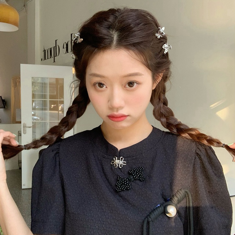 Kẹp Tóc Kim Loại Hình Trái Tim Đơn Giản Thời Trang