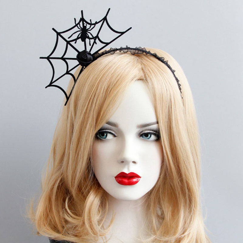 Vòng Cổ Hóa Trang Mạng Nhện Phối Ren Độc Đáo Cho Lễ Halloween