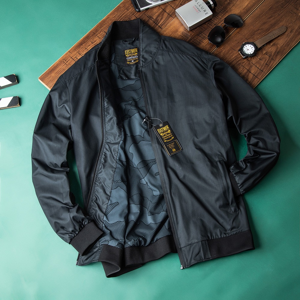 Áo Khoác Bomber Xanh Đậm thời trang Just Men SS22