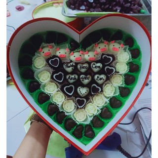 Hộp socola 65v cho valentine