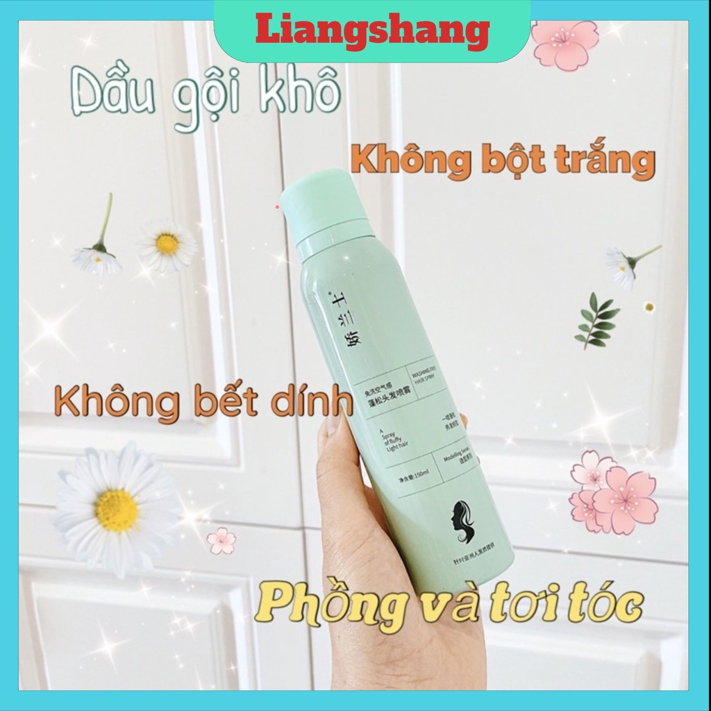 Dầu Gội Khô Mini Nội Địa Trung Tạo Phồng Tóc Gội Không Cần Nước 150ml