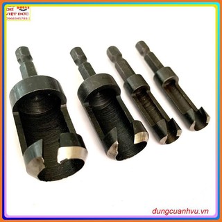 Bộ 4 mũi khoan lấy nút gỗ