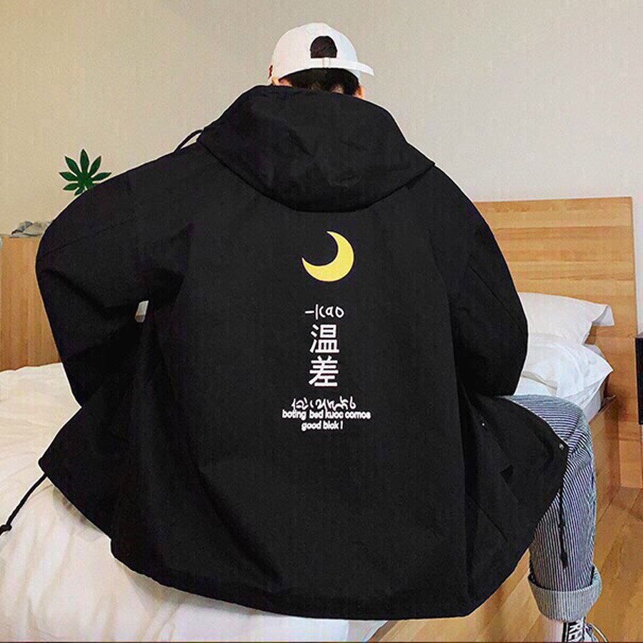 [S02] Áo khoác nam dù 2 lớp "Always me" phối 3 sọc tay có nón hàng chuẩn shop - B005 | BigBuy360 - bigbuy360.vn