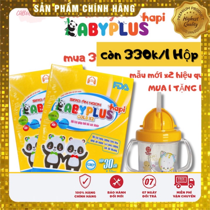 [ 100% HẾT BIẾNG ĂN ] Siro Ăn Ngon Baby Plus, Giúp Bé Tăng Cân, Tiêu Hoá Tốt, Tăng Cường Sức Đề Kháng - Bé ăn ngon, ngủ