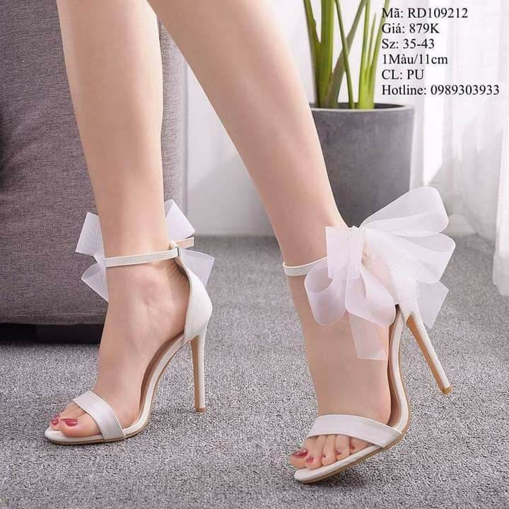 Giày cao gót, xăng đan nơ xinh 9 phân size 33, 44, bao kiểm hàng bảo hành