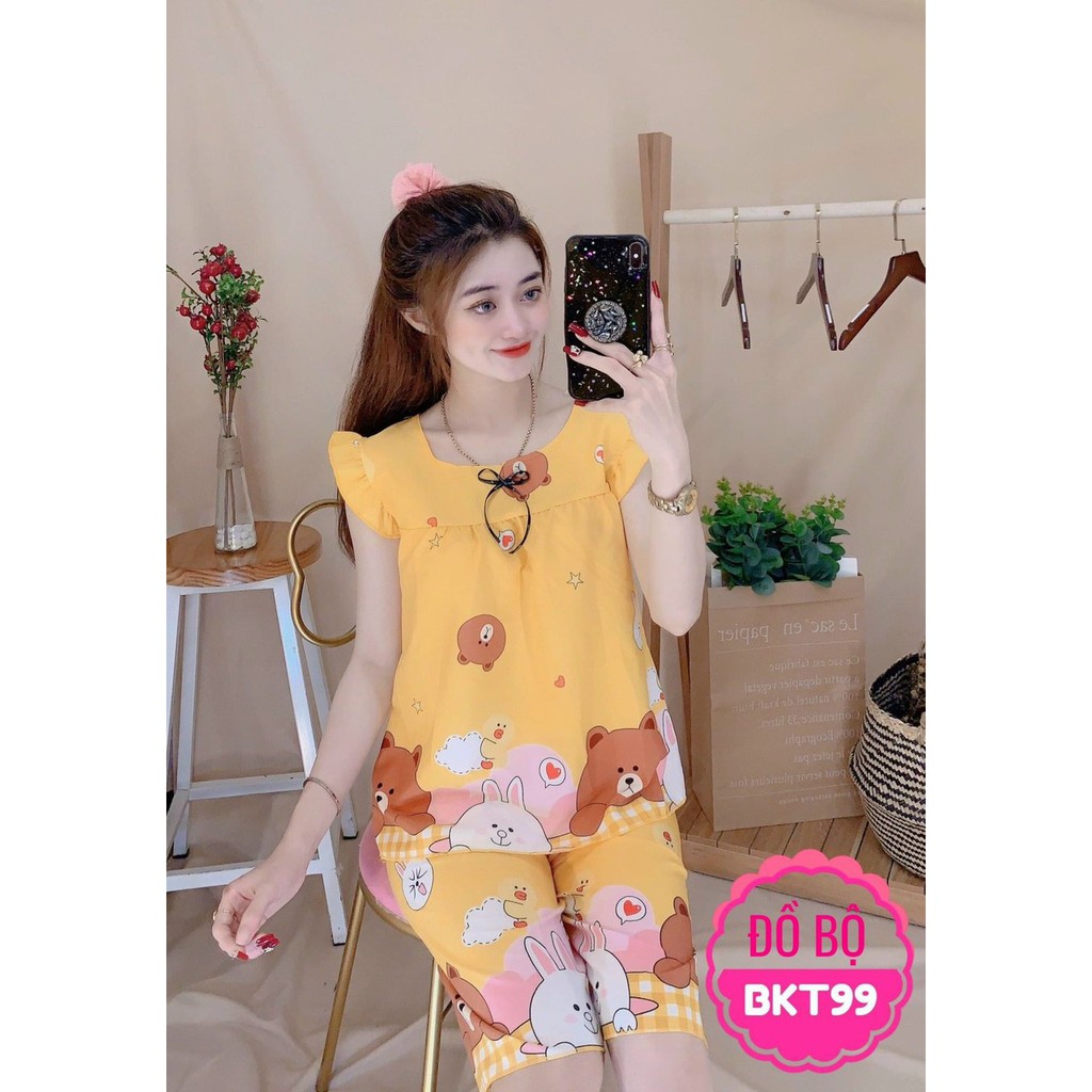 SET BỘ LỬNG VẢI LỤA HÀN SIÊU XỊN MỀM MẠI SIÊU MÁT FREESIZE DƯỚI 53kg [GIAO ĐÚNG MÀU, MẪU HOẠT HÌNH NGẪU NHIÊN] | BigBuy360 - bigbuy360.vn