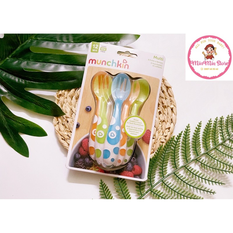 Bộ thìa dĩa nhựa Munchkin MK14905